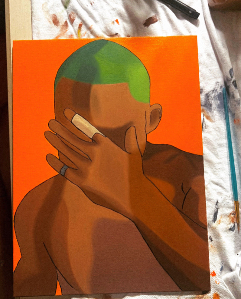 Frank Ocean Blonde acrylic painting