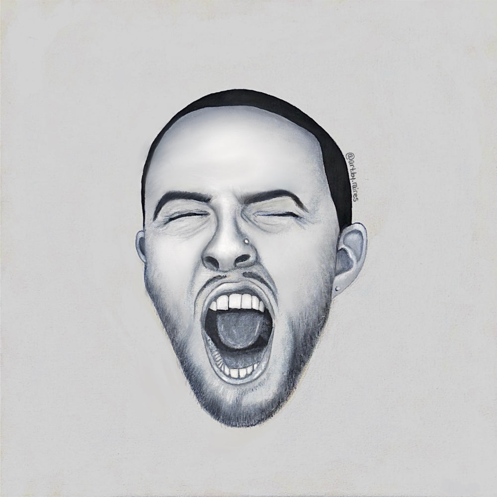 GO:OD AM by Mac Miller acrylic painting on canvas