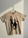 Fleetwood Mac Rumors; Beige/Black; Hand painted design; Medium