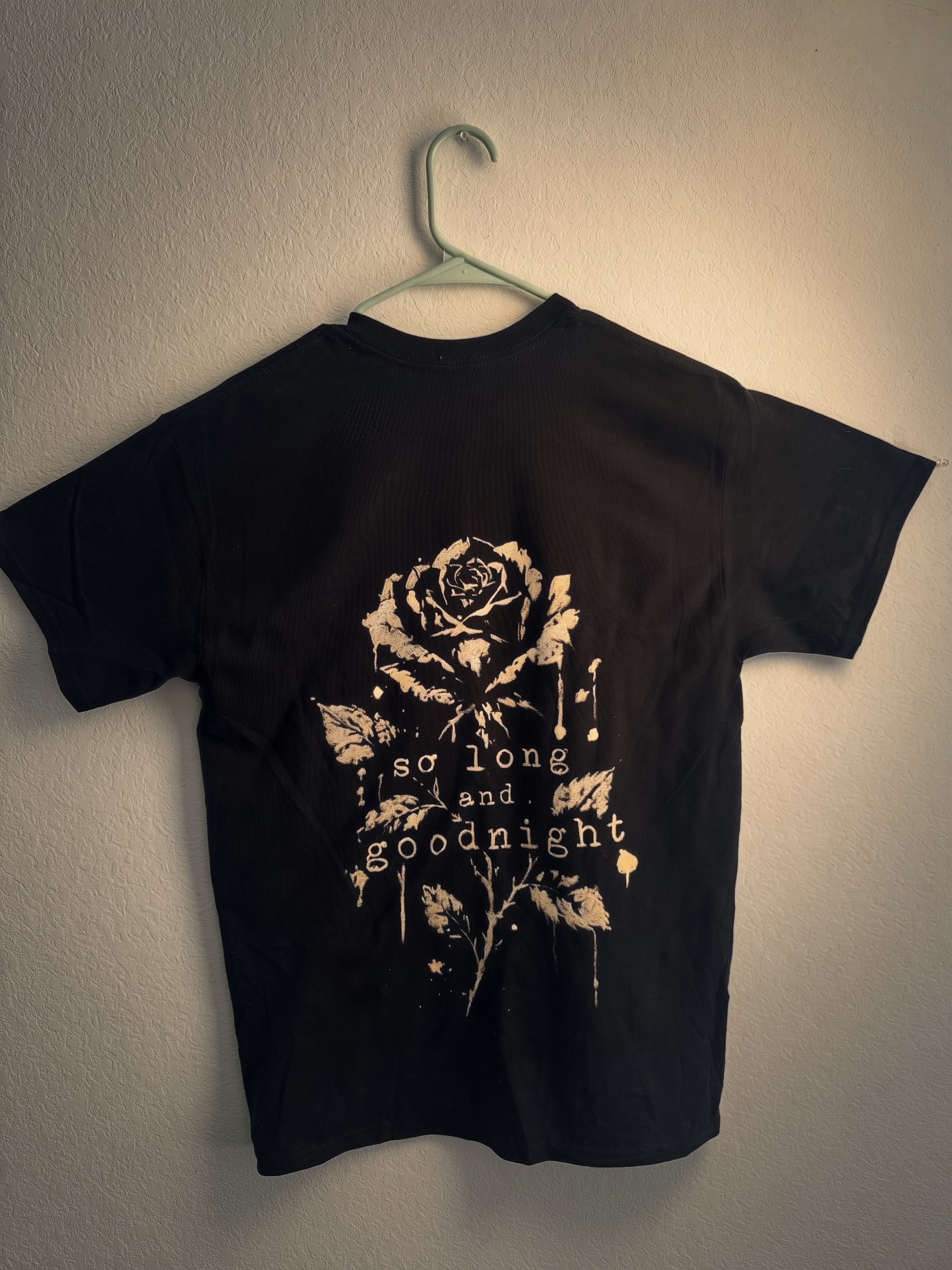 MCR Three Cheers for Sweet Revenge front/Helena back; Hand painted bleach design; Medium